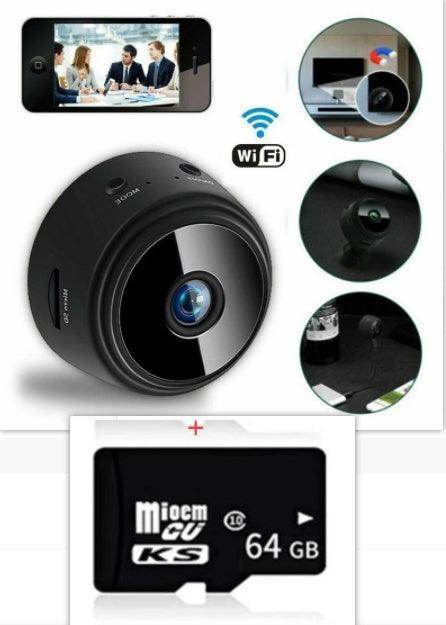 Mini Wireless Magnetic Security Camera 1080P HD with Night Vision, Motion Detection & WiFi App