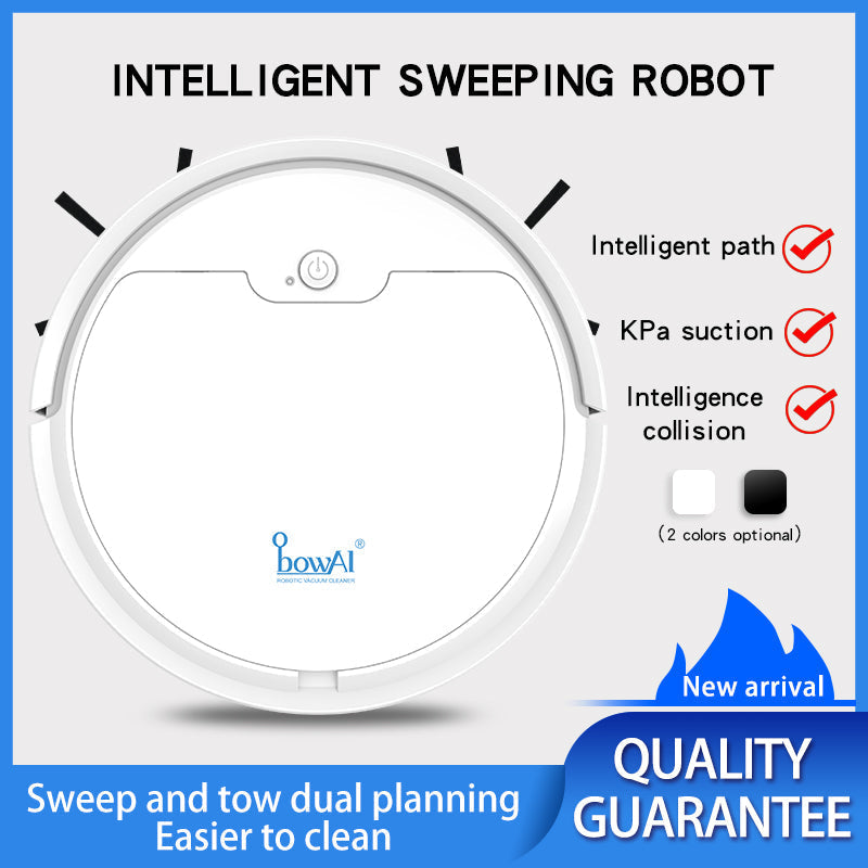 Robot Vacuum Cleaner Smart Automatic Floor Sweeper 1500Pa Suction for Hard Floors & Pet Hair
