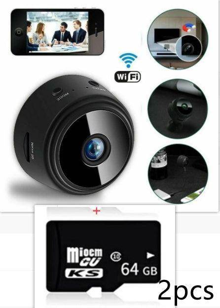 Mini Wireless Magnetic Security Camera 1080P HD with Night Vision, Motion Detection & WiFi App