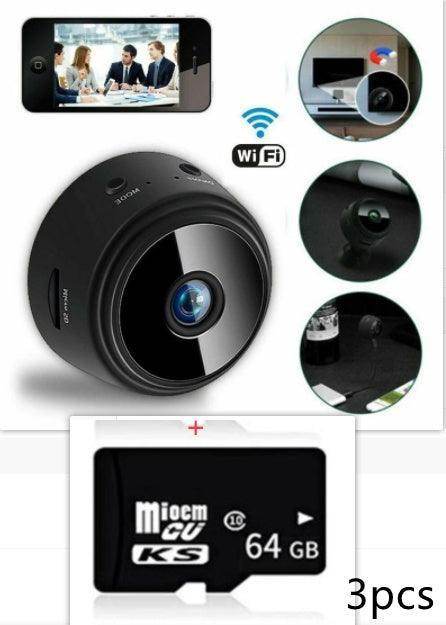 Mini Wireless Magnetic Security Camera 1080P HD with Night Vision, Motion Detection & WiFi App
