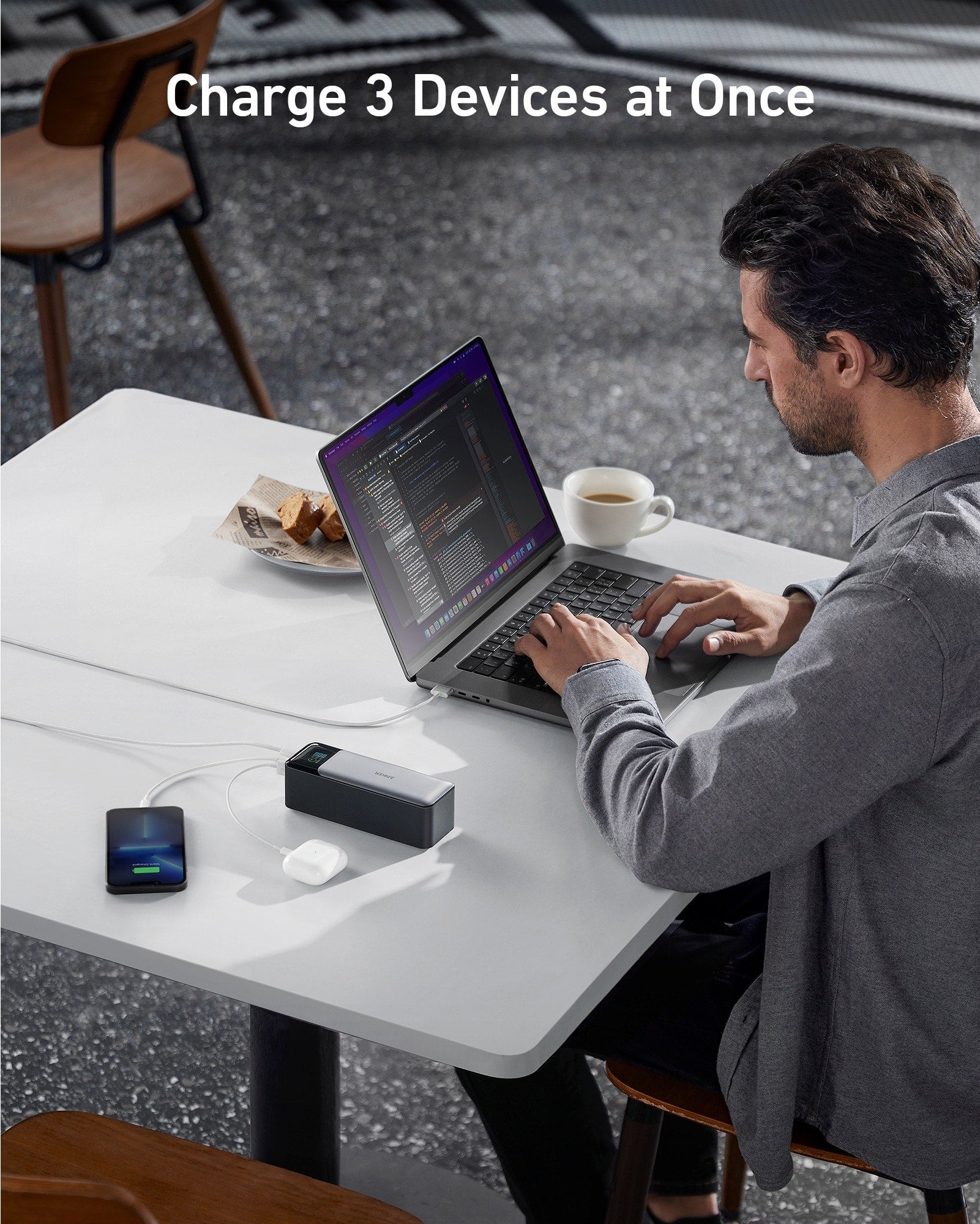 Anker 737 Power Bank (PowerCore 24K) 24,000mAh 140W Fast Charging Laptop Power Bank
