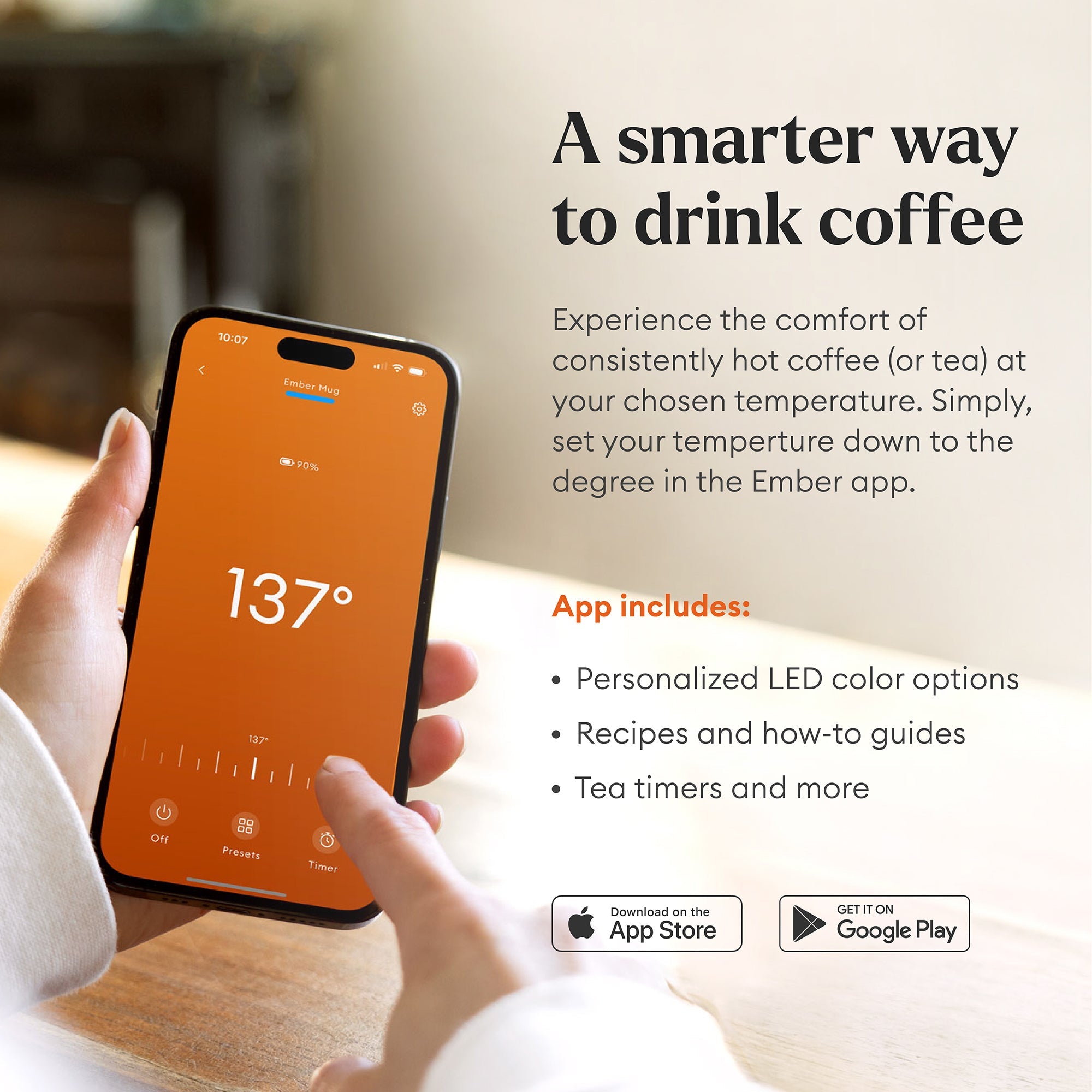 Ember Mug 2 Smart Temperature Control Coffee Mug 10oz & 14oz – Up to 1.5 Hour Battery