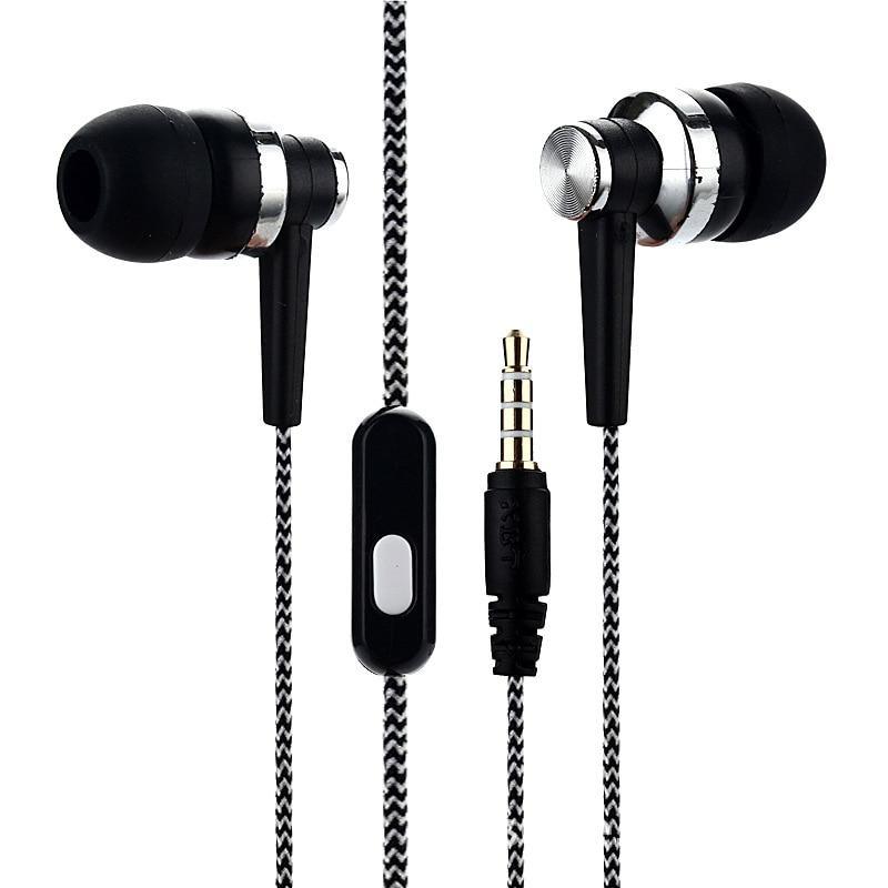 STEVVEX Wired Earphones with Mic & Braided Cable