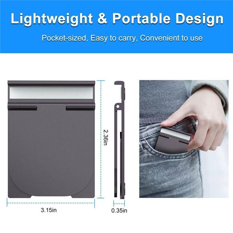 Portable Hands-Free Phone Stand Waterproof Nylon Mount for Desk, Kitchen & Video Calls
