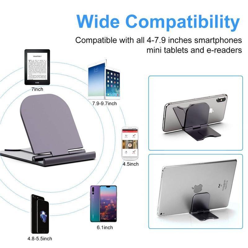 Portable Hands-Free Phone Stand Waterproof Nylon Mount for Desk, Kitchen & Video Calls