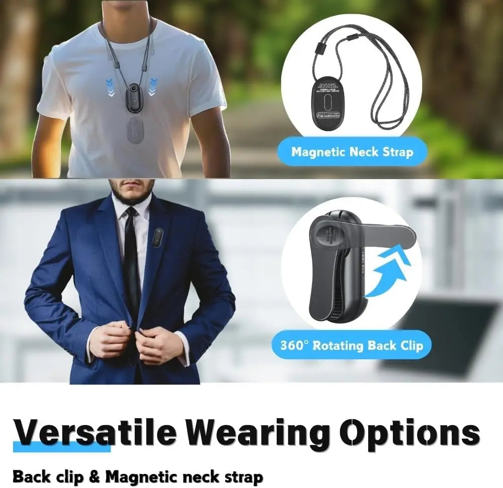 4K Mini Vlog Camera with WiFi, Magnetic Mount & 360° Clip – Waterproof Action Camera