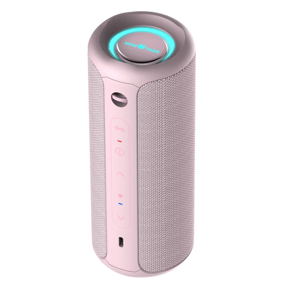 Wisetiger P3 Portable Bluetooth Speaker 30W IPX7 Waterproof with 20-Hour Battery & RGB Lighting