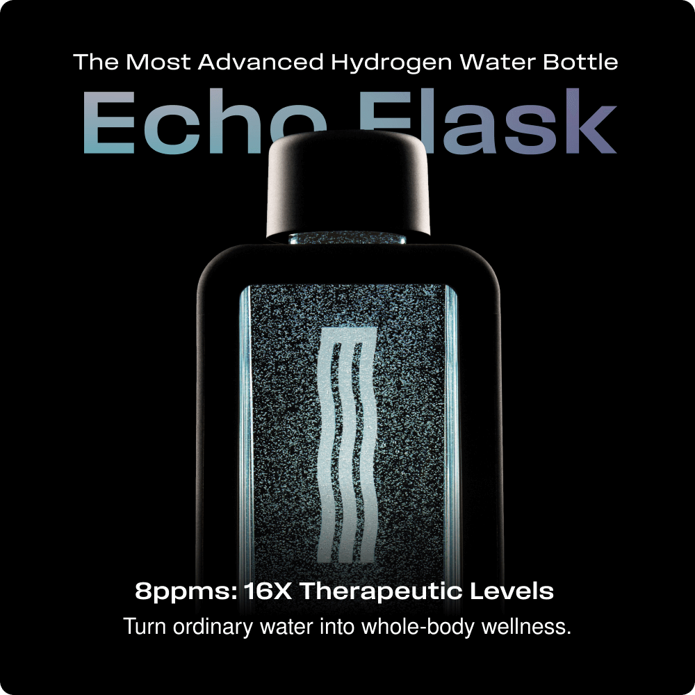 ECHO Flask Hydrogen Water Bottle 8ppm Molecular Hydrogen with Smart Tracking & Connectivity