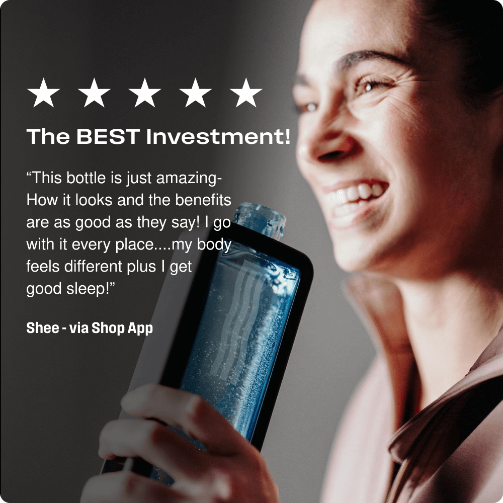ECHO Flask Hydrogen Water Bottle 8ppm Molecular Hydrogen with Smart Tracking & Connectivity