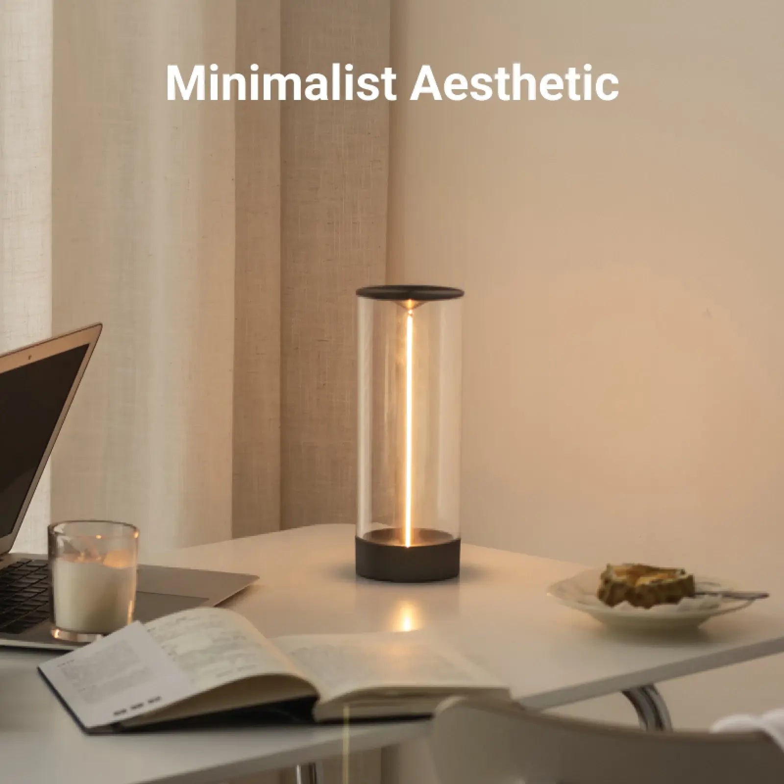 AUGE Light Minimalist Cordless LED Table Lamp USB-C Rechargeable with Magnetic Design