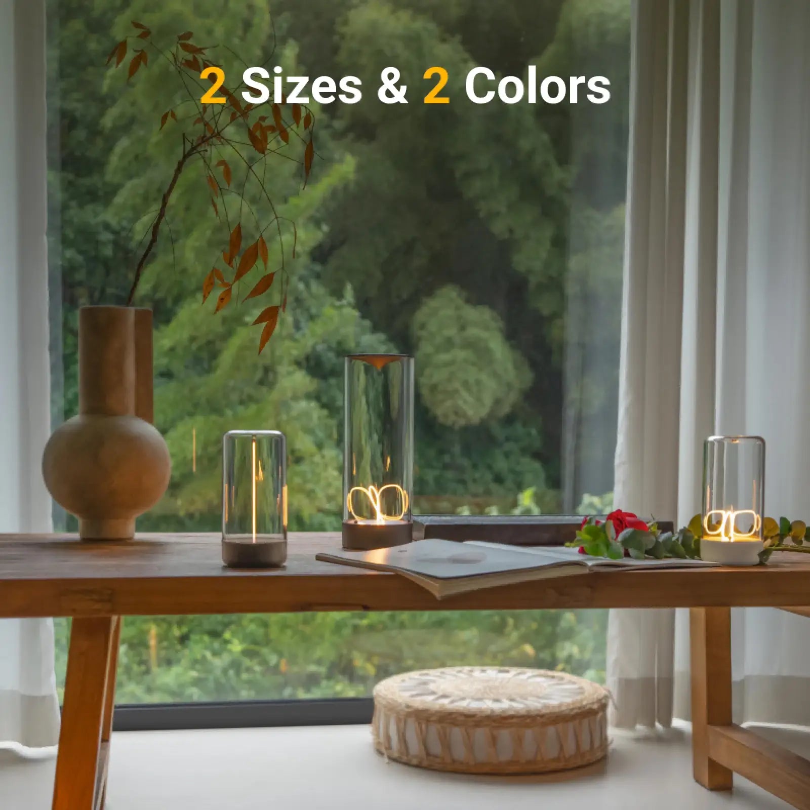 AUGE Light Minimalist Cordless LED Table Lamp USB-C Rechargeable with Magnetic Design