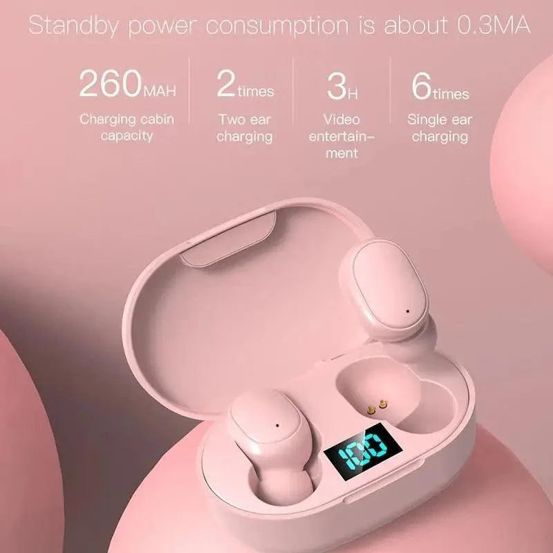 STEVVEX Wireless Earbuds with LED Display & Bluetooth 5.0