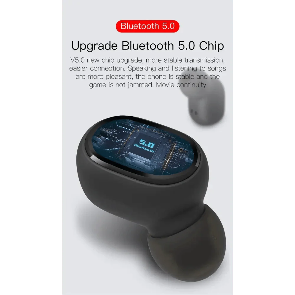 STEVVEX Wireless Earbuds with LED Display & Bluetooth 5.0