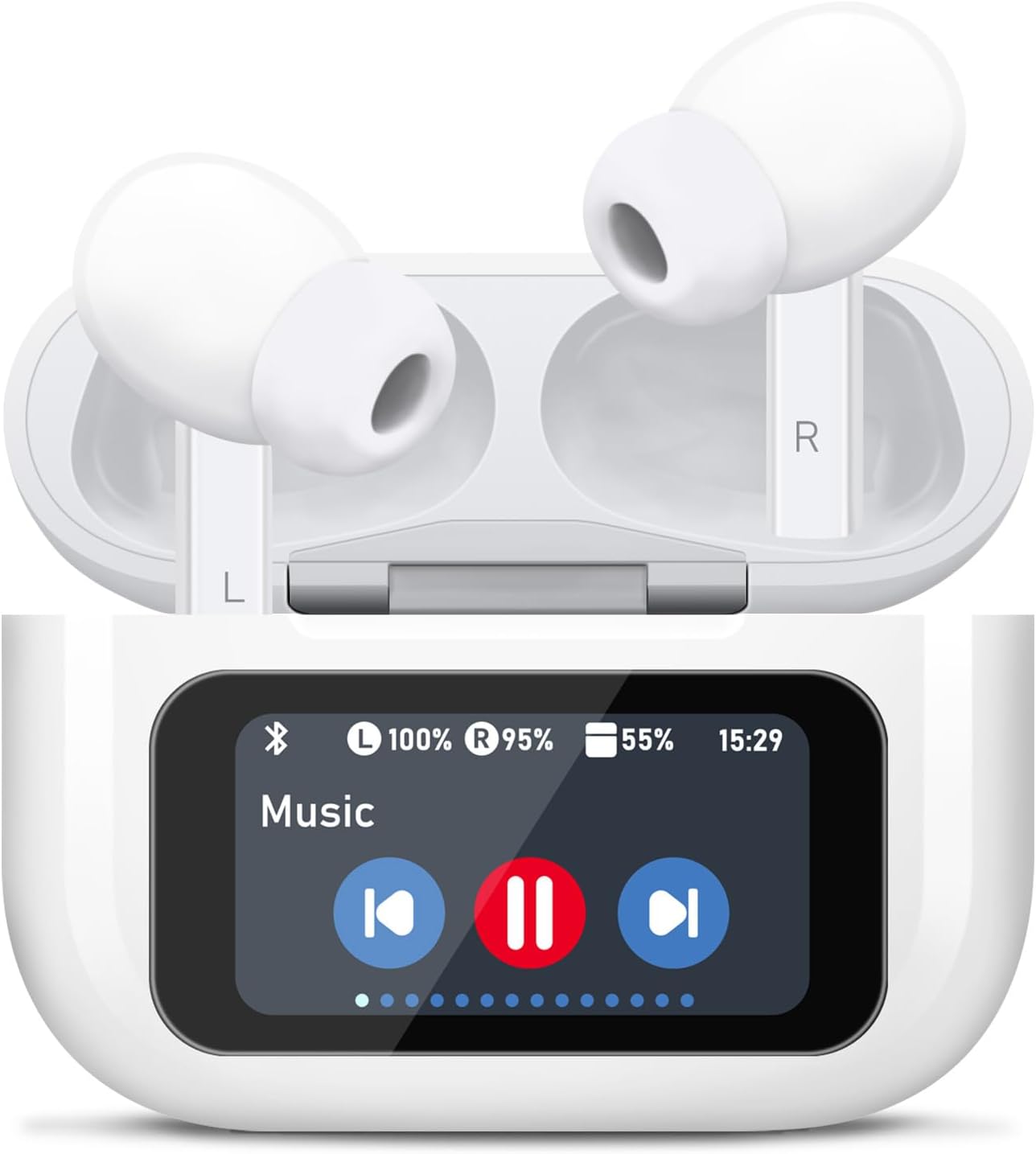 A9Pro Wireless Earbuds with Touch Screen & ANC