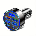 Fast Charging 6-Port Car Charger Adapter 40W QC3.0 with 4 USB + 2 USB-C Ports