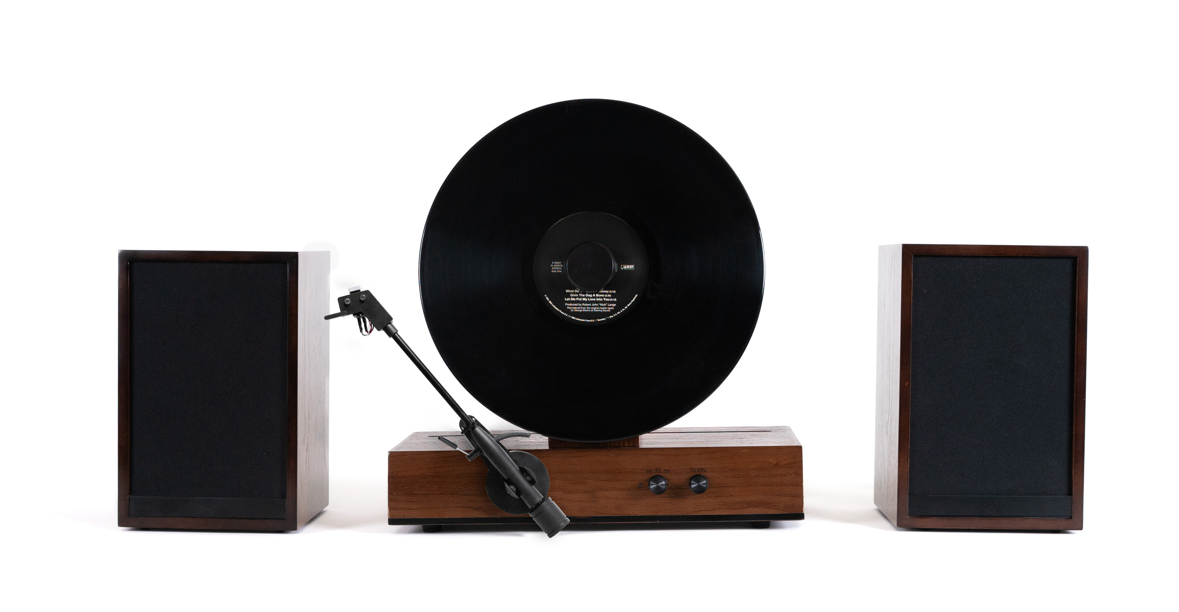 Fuse Audio GLD Vertical Vinyl Record Player with Bluetooth 5.3, 72W Speakers & Audio Technica Cartridge