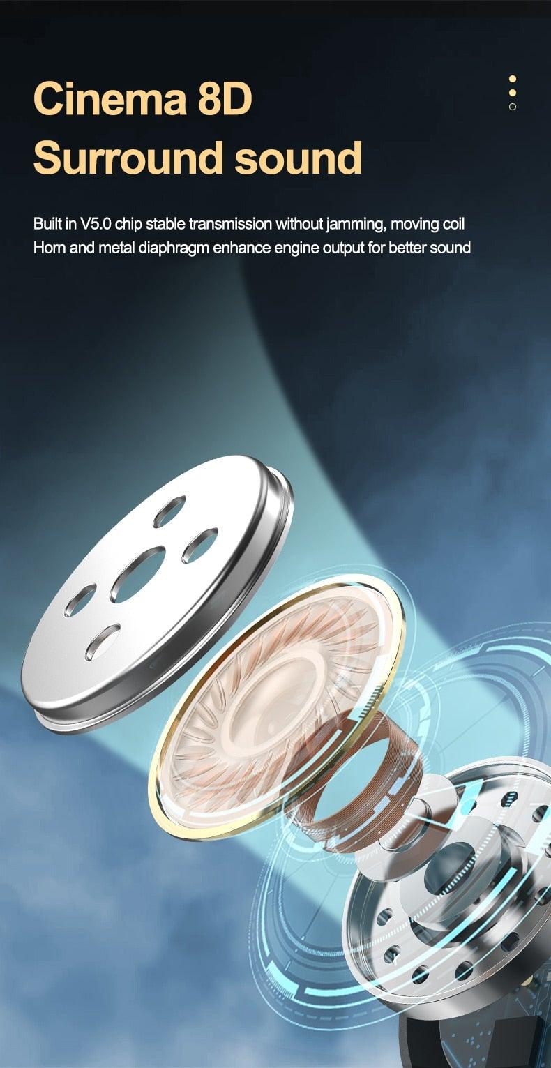 STEVVEX Wireless Sport Earbuds with Built-In MP3 & FM Radio