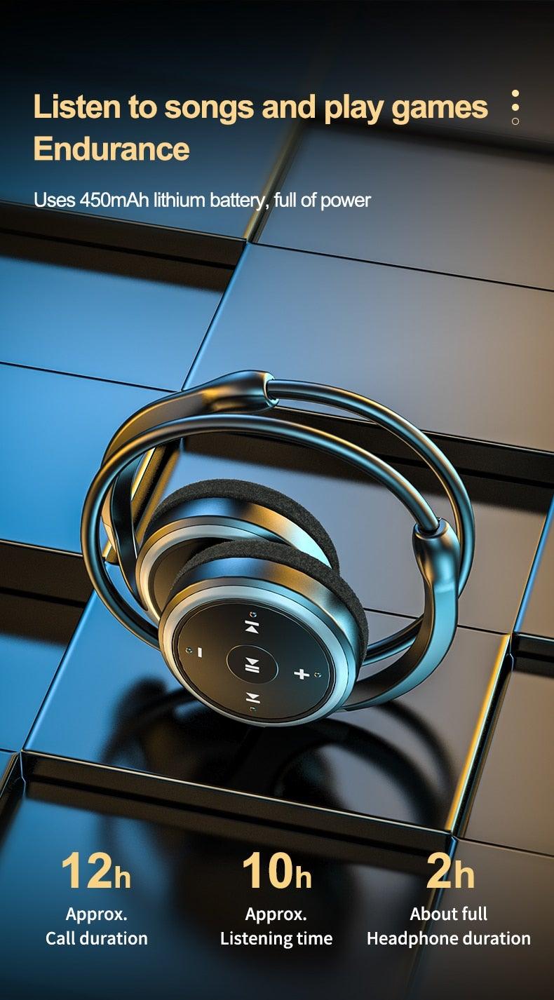 STEVVEX Wireless Sport Earbuds with Built-In MP3 & FM Radio