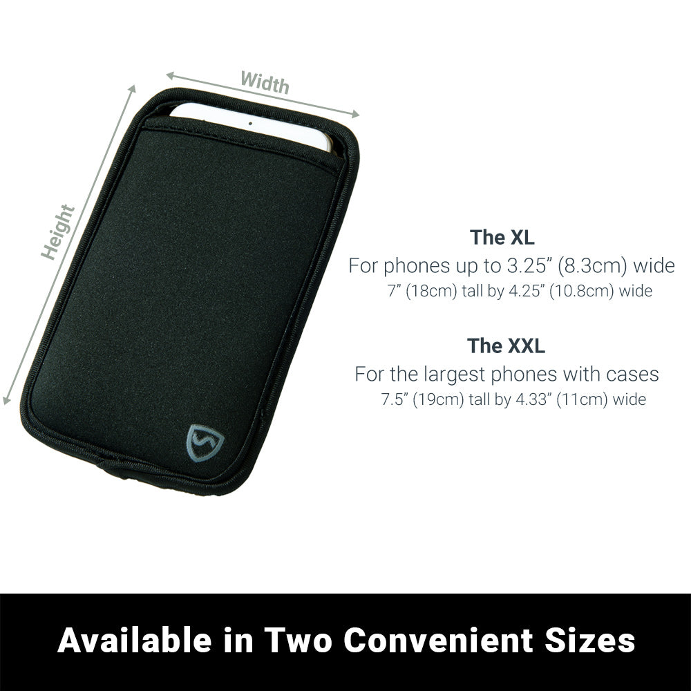 SYB Phone Pouch EMF Radiation Shielding Case with Belt Clip – 5G Tested up to 20GHz